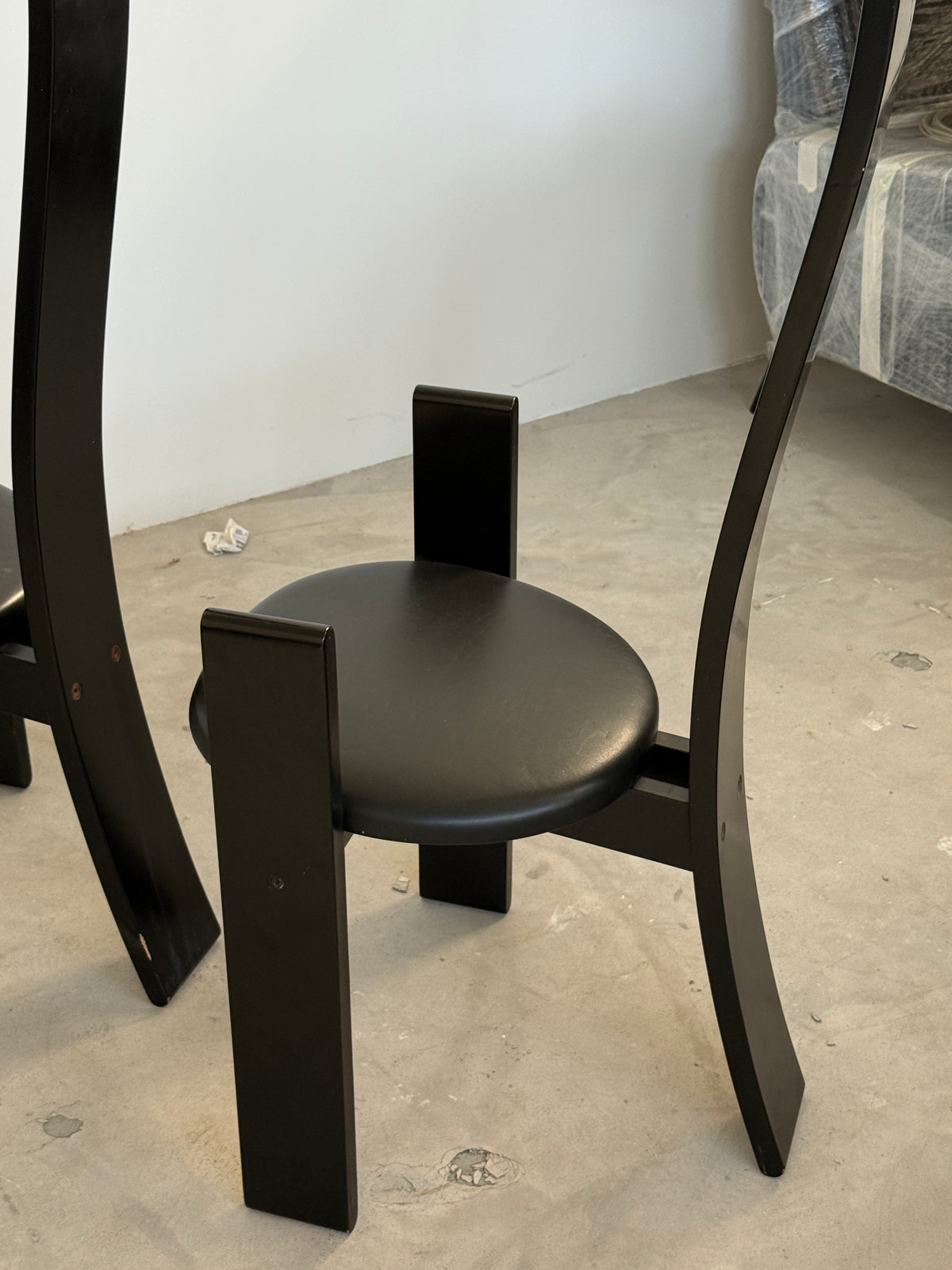 "Golem" Chairs by Vico Magistretti for Poggi, set of four, 1970.