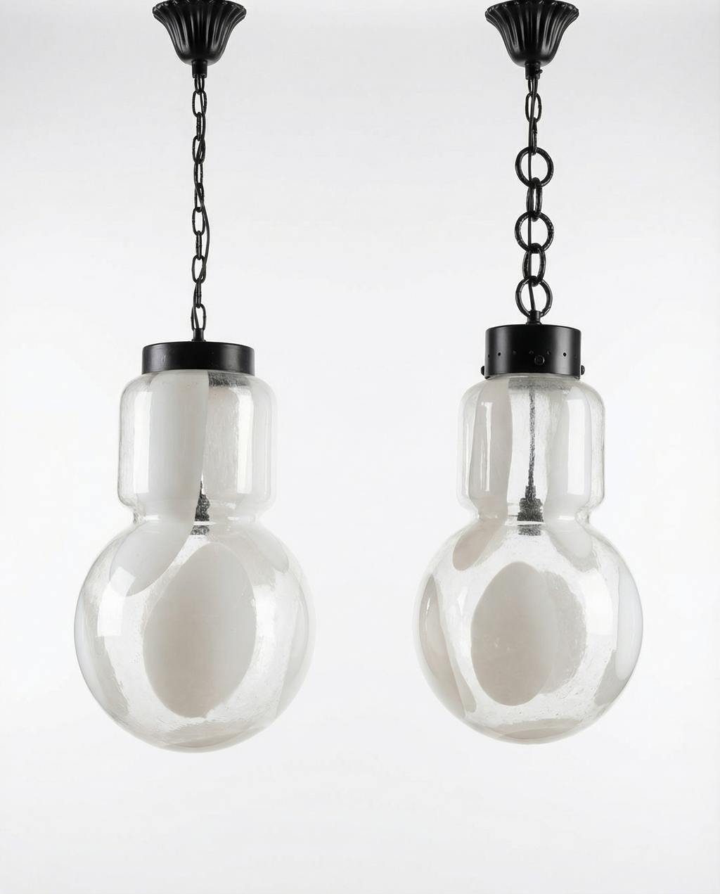 Big ceiling lamps by Mazzega, Italy, 1960