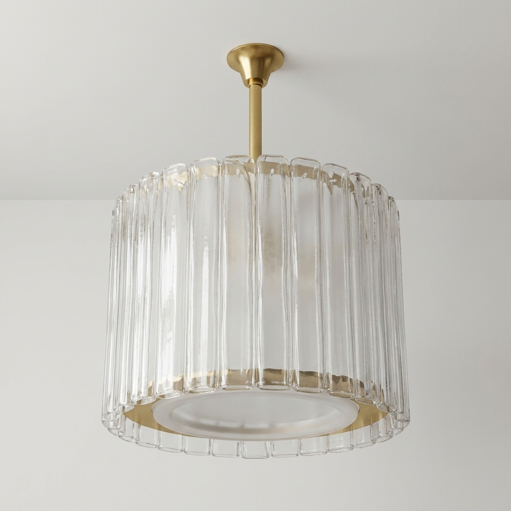 Grande lampadario di vetro di murano, Italia, 1970